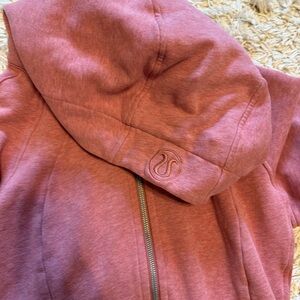 Lululemon Heathered Pink Scuba Hoodie